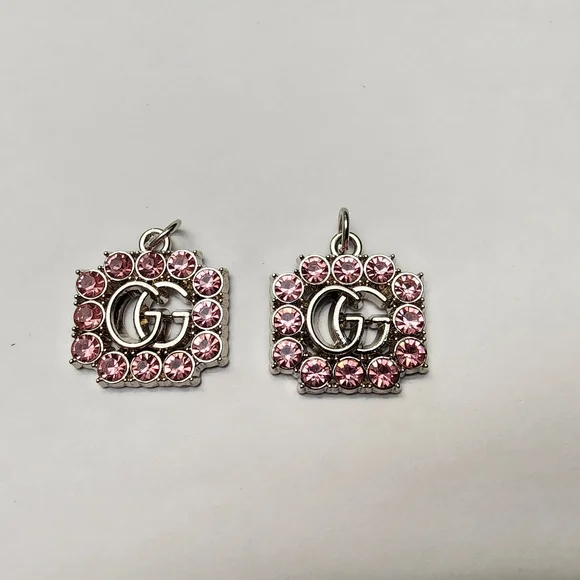 Upcycled GUCCI charms (Can Be Converted Earrings or Necklace Charm) - Picture 1 of 3